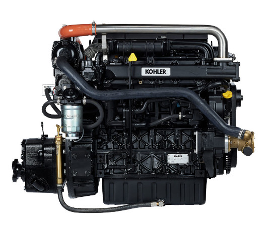 55,4 kW Kohler diesel merimoottori Lombardini Marine 74 hp